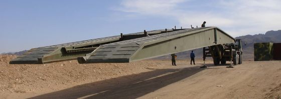 Emergency Rescue Mechanized Bridge 21m Long with 60 Ton Tracked Load Capacity and Remote Control Operation for Fast Bridge Erection