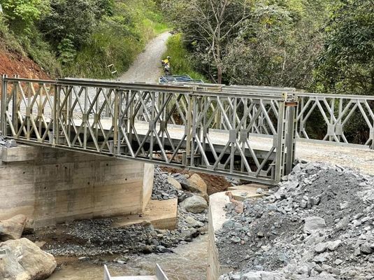 Tracked Load 50t Segmental Bridge Construction Bailey Truss Bridge